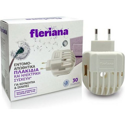 Power Health Fleriana Σετ Ηλεκτρικό Απωθητικό με Ανταλλακτικές Ταμπλέτες για Κουνούπια 30τμχ