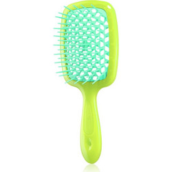 Janeke Superbrush Big Βούρτσα Μαλλιών για Ξεμπέρδεμα Πράσινη Γαλάζια