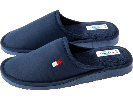 Amaryllis Slippers Χειμερινές Ανδρικές Παντόφλες Navy Μπλε 5311-12