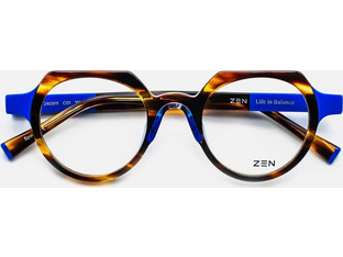 Zen 240911 C01 Γυναικείος Σκελετός Γυαλιών Οράσεως Κοκάλινος Μπλε Ταρταρούγα