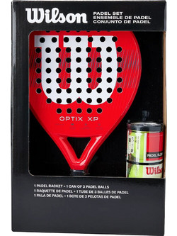 Wilson Kit Padel Racket + Tube Balls Optix XP WR202110U