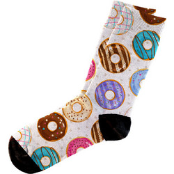 Dimisocks Do You Dare Donuts Ανδρικές Κάλτσες Ψηλές με Σχέδια Μπεζ 60126