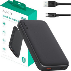 Aukey PB-Y46P Power Bank 10000mAh 20W με Θύρα USB-A & Θύρα USB-C Black