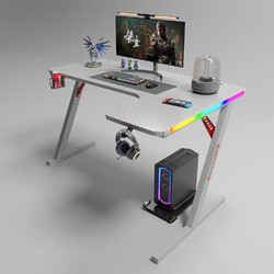Homeone Γωνιακό Gaming Γραφείο Ξύλινο 140x100x74cm P201-WHTE