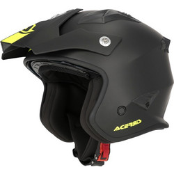 Acerbis Aria Black Yellow Κράνος Μηχανής Jet 1050gr