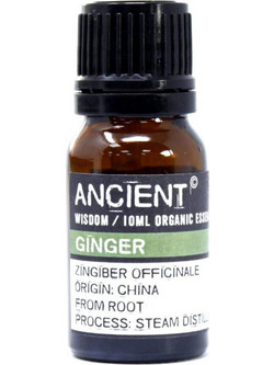 Ancient Wisdom Βιολογικό Αιθέριο Έλαιο Τζίντζερ 10ml
