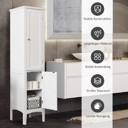 Costway Στήλη Μπάνιου Δαπέδου MDF JV11369WH