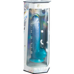 SilexD Fantasy 8" Ρεαλιστικό Dildo με Βεντούζα & Όρχεις 20.3cm Μπλε