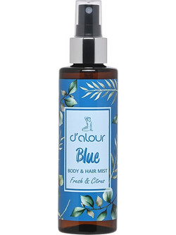 D'alour Blue Hair & Body Mist 150ml