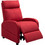 HOMCOM Πολυθρόνα Relax Ανακλινόμενη Κόκκινη 83B-032V80WR