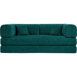 Nextdeco Compressed Τριθέσιος Καναπές Κρεβάτι Πράσινος 200x100x75cm 36300-05