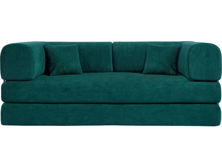 Nextdeco Compressed Τριθέσιος Καναπές Κρεβάτι Πράσινος 200x100x75cm 36300-05