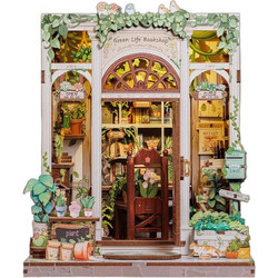 Cutebee Green Life Bookshop 3D Book Nook DIY 196 Κομμάτια 18cm