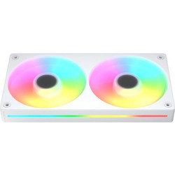 Cougar Reversed Unity 240-FB Case Fan 120mm ARGB με Σύνδεση 3-Pin 4-Pin PWM 2τμχ White
