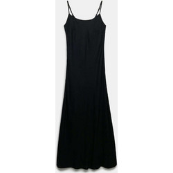 Superdry Maxi Καλοκαιρινό Καθημερινό Φόρεμα Μεταξωτό Μαύρο W8012139A