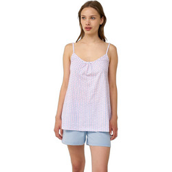 Vamp Babydoll Καλοκαιρινό Βαμβακερό Γαλάζιο Ροζ 24245