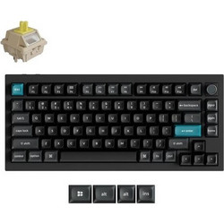 Keychron Q1 Ultra 8K Ασύρματο Μηχανικό Gaming Πληκτρολόγιο TenKeyLess με Keychron Silk POM Banana Διακόπτες RGB Black