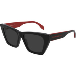Alexander McQueen AMQ4229S HA60- Γυναικεία Γυαλιά Ηλίου Πεταλούδα Κοκάλινα Μαύρα με Μαύρο Φακό