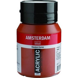 Royal Talens Amsterdam 411 Burnt Sienna Ακρυλικό Χρώμα Ζωγραφικής 500ml