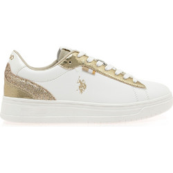 U.S. Polo Assn. Γυναικεία Sneakers Λευκά Χρυσά KOSMO012-WHI-GOL02