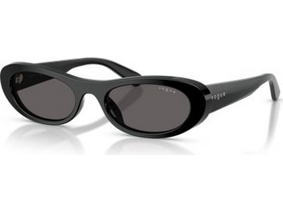 Vogue VO5695SU W44/87 Γυναικεία Γυαλιά Ηλίου Οβάλ Κοκάλινα Μαύρα με Μαύρο Φακό