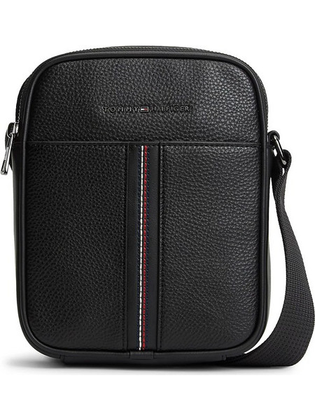 Tommy Hilfiger Reporter Ανδρική Τσάντα Ώμου / Χιαστί Μαύρη AM0AM14168-BDS