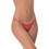 Milena By Paris Γυναικείο Sexy String με Δαντέλα Κόκκινο 7682