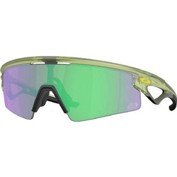 Oakley OO9531 09 Ανδρικά Γυαλιά Ηλίου Μάσκα Κοκάλινα Κίτρινα με Πράσινο Φακό