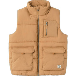 Name It Αμάνικο Παιδικό Μπουφάν Χειμωνιάτικο Puffer Μπεζ 13231314