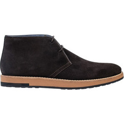 Perlamoda Ανδρικά Μποτάκια Suede Μαύρα 9039C
