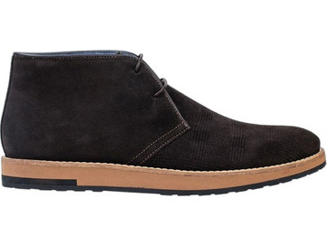 Perlamoda Ανδρικά Μποτάκια Suede Μαύρα 9039C
