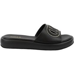 Mexx Rosa Pacha Δερμάτινα Γυναικεία Σανδάλια Μαύρα MI001603251W