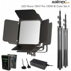 Walimex Pro Led Niova 100-F Bi Color Set4 100W
