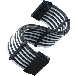 Silverstone PP07E-MBBW Καλώδιο Τροφοδοσίας 24-Pin ATX to 24-Pin ATX 0.3m Black White