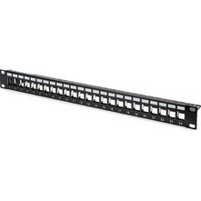 Digitus DN-91411 Patch Panel Keystone Rack 1U 24 Θυρών Shielded