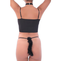 Cottonhill Γυναικείο Sexy String Μαύρο CH7024