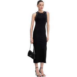 DKNY Midi Καθημερινό Φόρεμα Μαύρο DJ6D9189-BLK DKNY Midi Καθημερινό Φόρεμα Μαύρο DJ6D9189-BLK