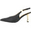 Gianna Kazakou Gundel Γόβες Slingback Δερμάτινες με Τακούνι Στιλέτο Μαύρες AL7961.D1062A9085.DS