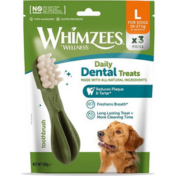 Whimzees Wellness Daily Dental Treats Large Toothbrush 3τμχ