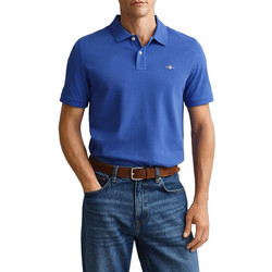 Gant Ανδρική Μπλούζα Polo Κοντομάνικη Royal Blue 3G2210-417