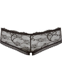 Cottelli Γυναικείο Sexy Slip με Δαντέλα Μαύρο 23104141021