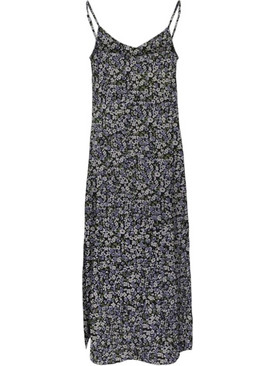 Only Midi Καλοκαιρινό Καθημερινό Φόρεμα Floral Μαύρο 15286581