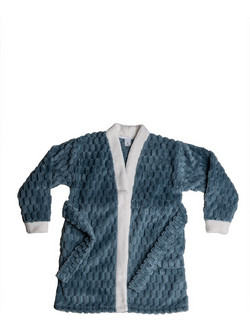 Rachel Παιδική Ρόμπα Fleece Χειμωνιάτικη Πετρόλ 13604
