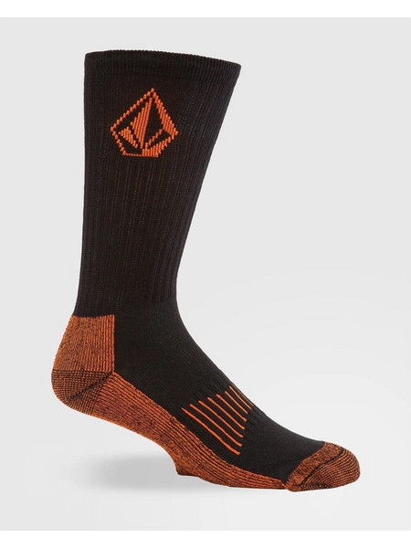 Volcom Ανδρικές Κάλτσες Ψηλές με Σχέδια Μαύρες 3Pack D6312612-BLK