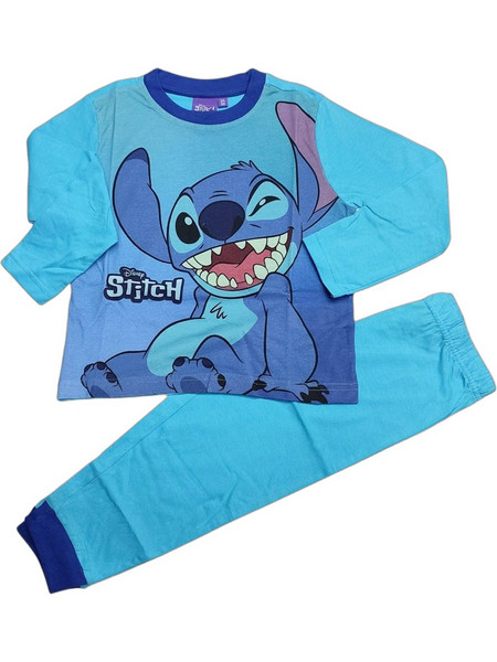 Disney Lilo & Stitch Παιδική Πιτζάμα Βαμβακερή Χειμωνιάτικη Τιρκουάζ LIL-2869