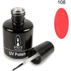Amora 108 Dahlia Rouge Ημιμόνιμο Βερνίκι Νυχιών 10ml