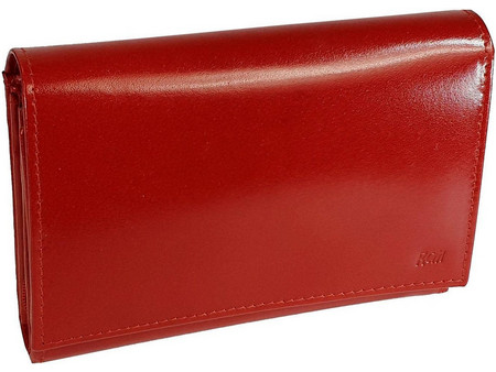 RCM Μεγάλο Γυναικείο Πορτοφόλι RFID με Clip Κόκκινο E55