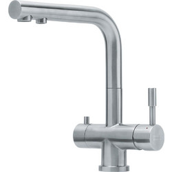 Franke Atlas Triflow 120.0179.978 Μπαταρία Κουζίνας Πάγκου Τριπλής Παροχής Ανάμεικτη Inox
