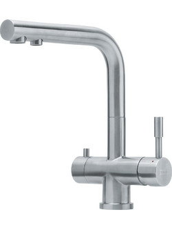 Franke Atlas Triflow 120.0179.978 Μπαταρία Κουζίνας Πάγκου Τριπλής Παροχής Ανάμεικτη Inox