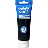Carioca Black Ακρυλικό Χρώμα Ζωγραφικής 75ml